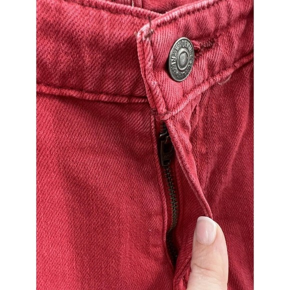 Ralph Lauren Denim & Supply Women’s Skinny Jeans Light Stretch Red Size 28 - Picture 6 of 12